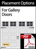 Faux Hardware Placement Options for Gallery Doors